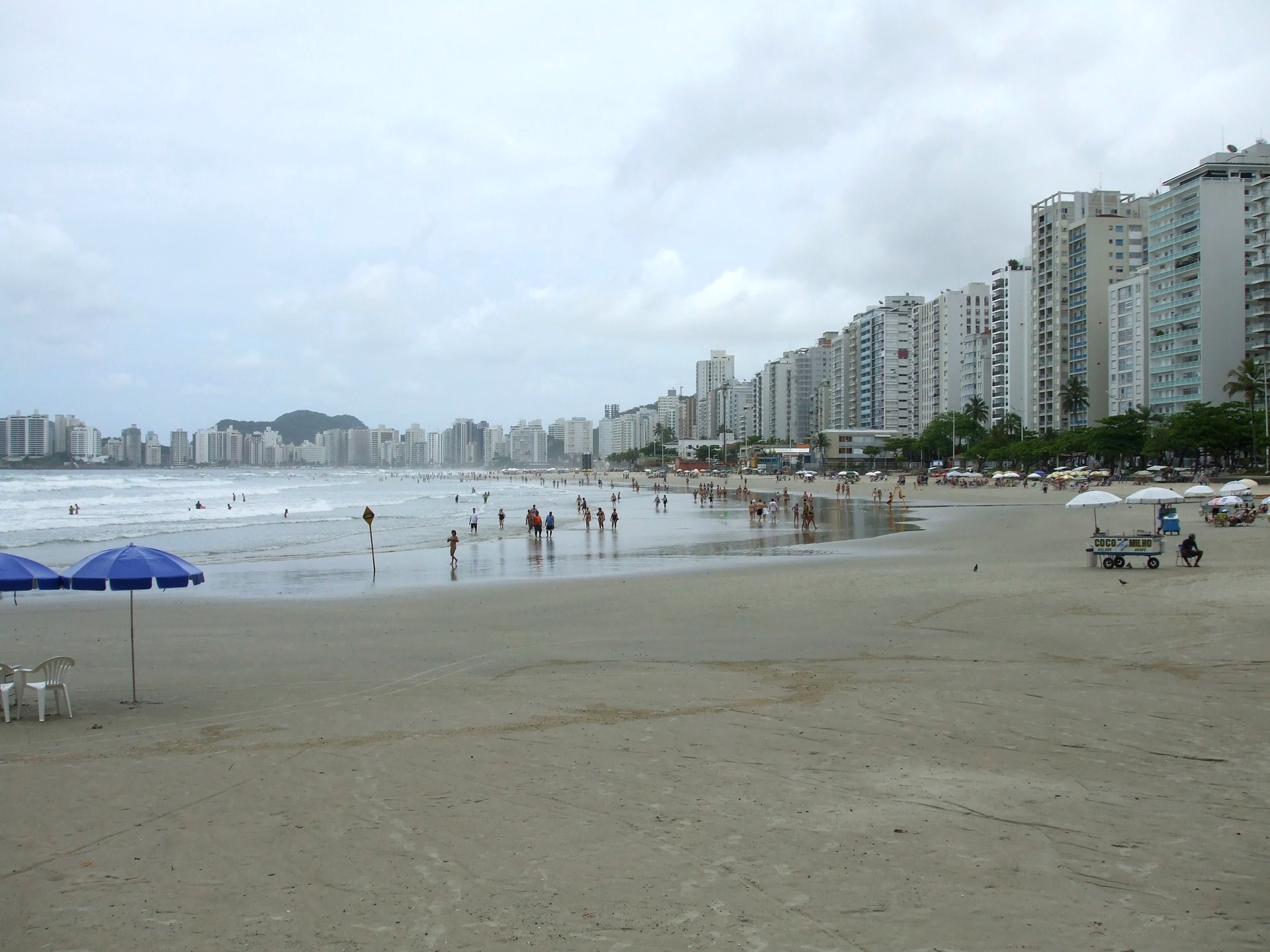 Vista do bairro Pitangueiras, Guarujá